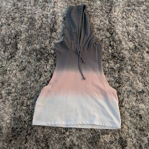 Ombre hoodie tank